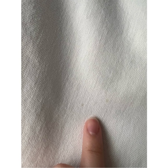 Everlane Women's High Rise Kick Crop Jeans Raw Hem Denim White Size 25R - Picture 6 of 11